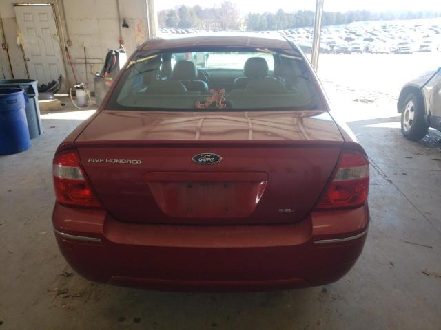 1FAFP24106G158591 - 2006 FORD FIVE HUNDR BURGUNDY photo 6