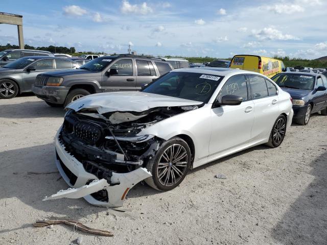 3MW5U7J02N8C32773 - 2022 BMW M340I WHITE photo 1