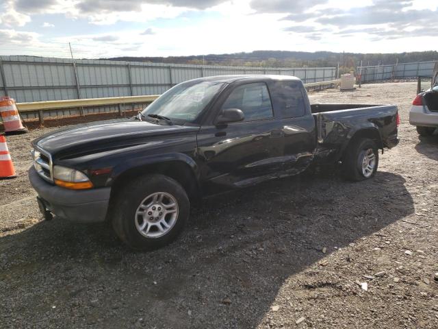 1D7GL12KX4S503545 - 2004 DODGE DAKOTA SXT BLACK photo 1