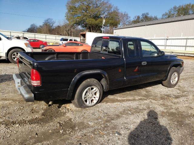 1D7GL12KX4S503545 - 2004 DODGE DAKOTA SXT BLACK photo 3