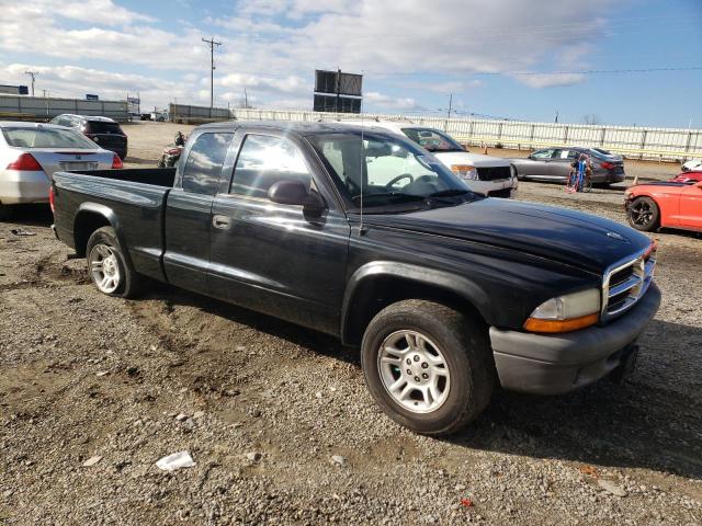 1D7GL12KX4S503545 - 2004 DODGE DAKOTA SXT BLACK photo 4