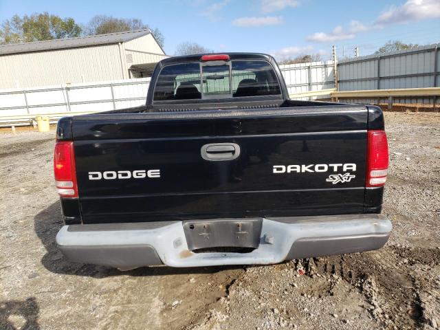 1D7GL12KX4S503545 - 2004 DODGE DAKOTA SXT BLACK photo 6