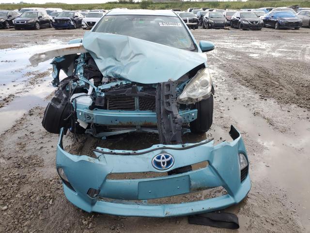 JTDKDTB3XE1075098 - 2014 TOYOTA PRIUS C BLUE photo 12