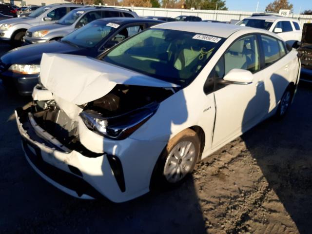 JTDKARFU3L3115814 - 2020 TOYOTA PRIUS L WHITE photo 1