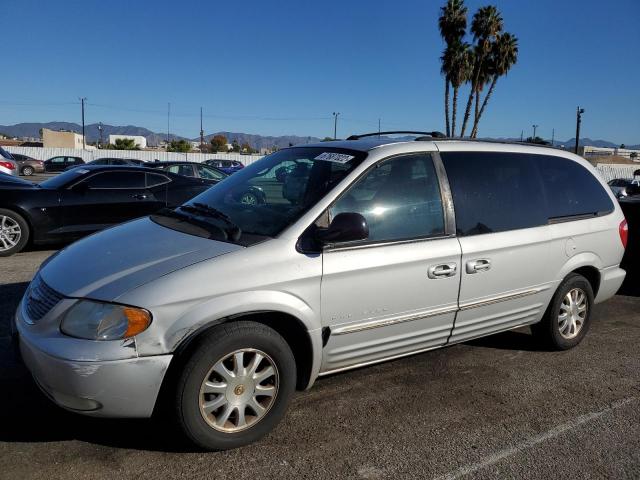 2C8GP54L01R180629 - 2001 CHRYSLER TOWN & COU SILVER photo 1