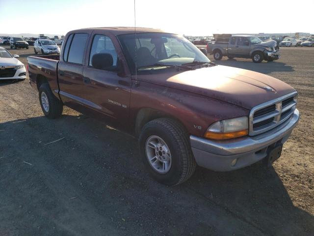 1B7GL2AN5YS630754 - 2000 DODGE DAKOTA QUA BURGUNDY photo 4