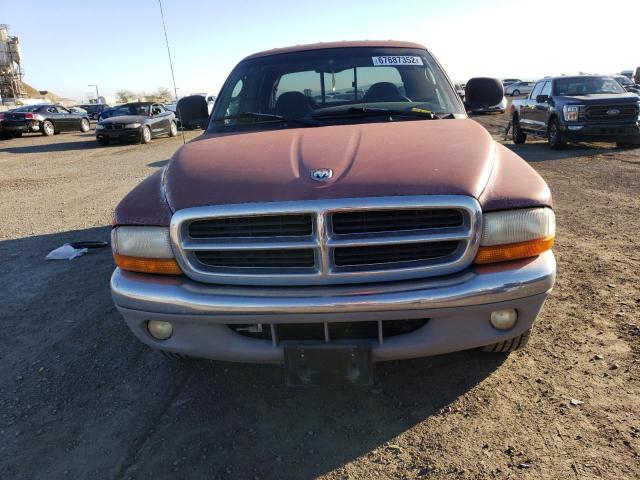 1B7GL2AN5YS630754 - 2000 DODGE DAKOTA QUA BURGUNDY photo 5