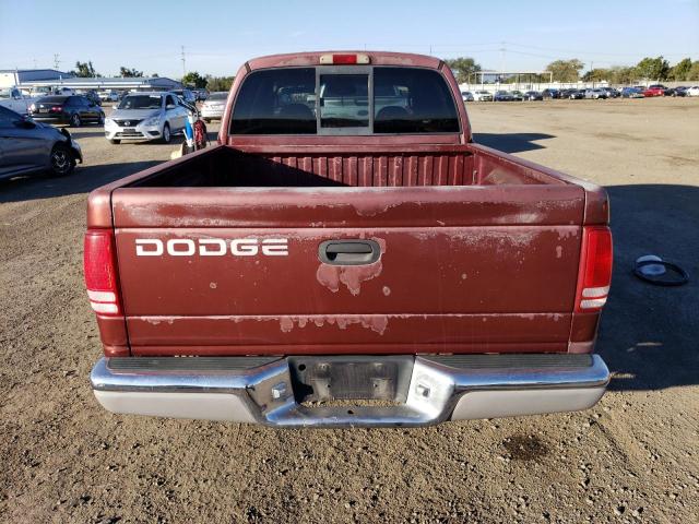 1B7GL2AN5YS630754 - 2000 DODGE DAKOTA QUA BURGUNDY photo 6