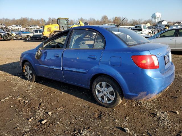 KNADH4A34A6667370 - 2010 KIA RIO LX BLUE photo 2