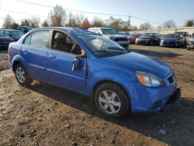 KNADH4A34A6667370 - 2010 KIA RIO LX BLUE photo 4