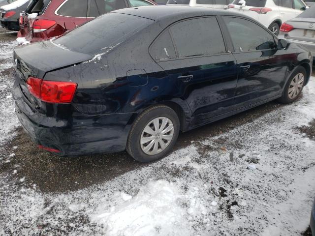 3VW2K7AJ4DM445411 - 2013 VOLKSWAGEN JETTA BASE 黑色 照片 3
