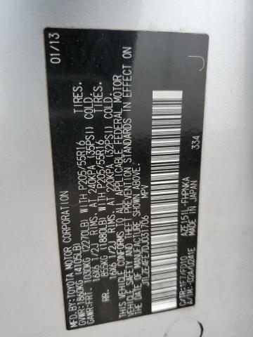 JTLZE4FE7DJ031706 - 2013 TOYOTA SCION XB ვერცხლისფერი ფოტო 13