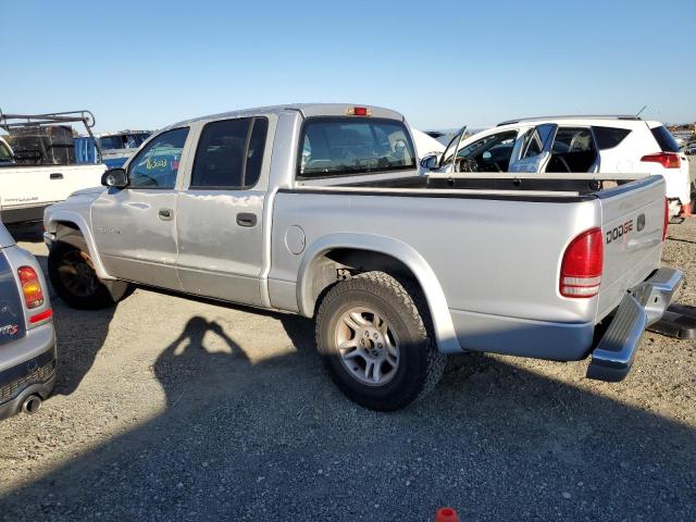 1B7HL48Z62S690025 - 2002 DODGE DAKOTA QUA SILVER photo 2