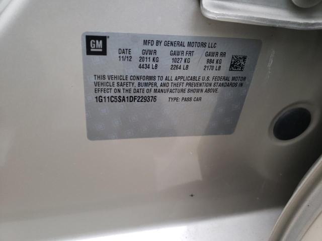 1G11C5SA1DF229376 - 2013 CHEVROLET MALIBU 1LT 棕色 照片 12