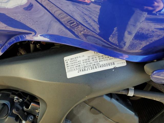 JYARJ13E67A002658 - 2007 YAMAHA FZ6 SHG BLUE photo 10