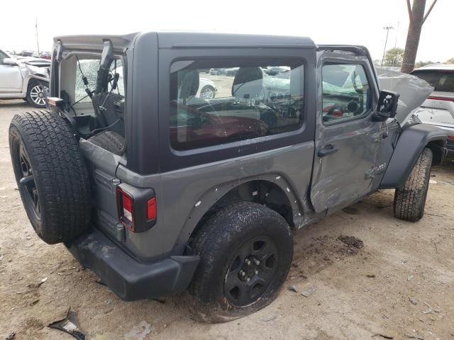 1C4GJXAN0LW346212 - 2020 JEEP WRANGLER S GRAY photo 3