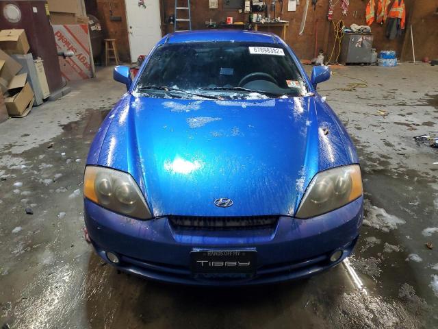 KMHHN65FX4U130544 - 2004 HYUNDAI TIBURON GT BLUE photo 5