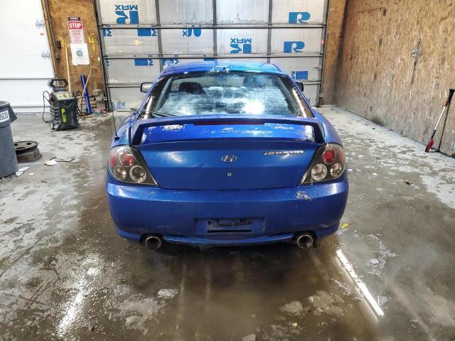 KMHHN65FX4U130544 - 2004 HYUNDAI TIBURON GT BLUE photo 6