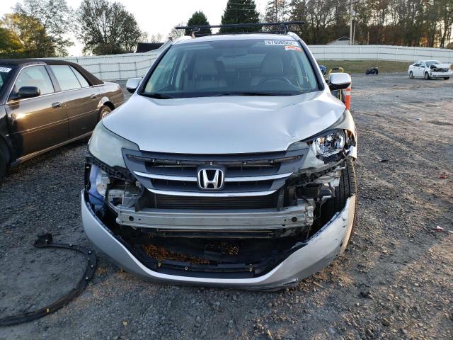 2HKRM4H78CH610627 - 2012 HONDA CR-V EXL SILVER photo 5