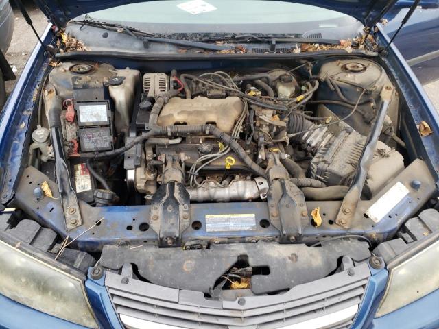 2G1WF52E249418871 - 2004 CHEVROLET IMPALA BLUE photo 11