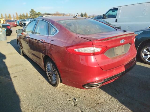 3FA6P0D91ER393535 - 2014 FORD FUSION TIT RED photo 2