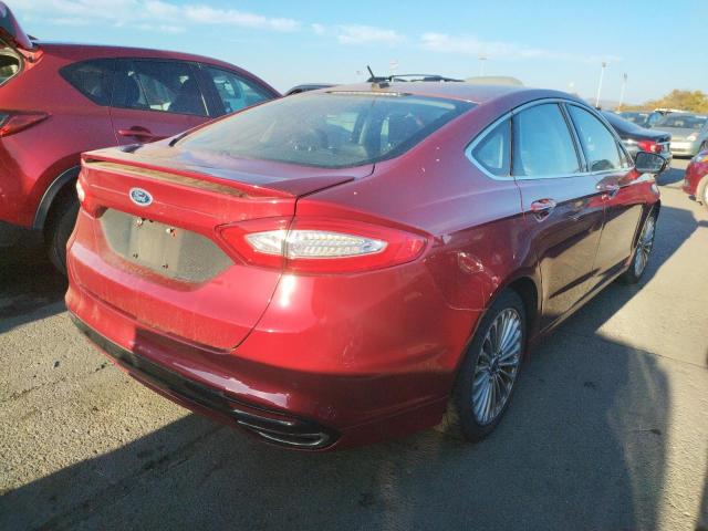 3FA6P0D91ER393535 - 2014 FORD FUSION TIT RED photo 3