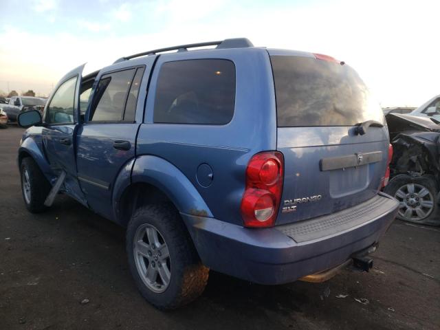 1D8HB48N08F123943 - 2008 DODGE DURANGO BLUE photo 3