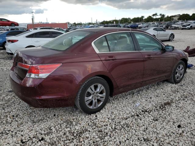 1HGCP2F48CA199281 - 2012 HONDA ACCORD LXP BURGUNDY photo 3