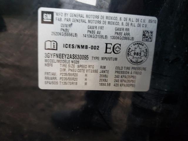 3GYFNEEY2AS630095 - 2010 CADILLAC SRX PERFOR BLACK photo 13