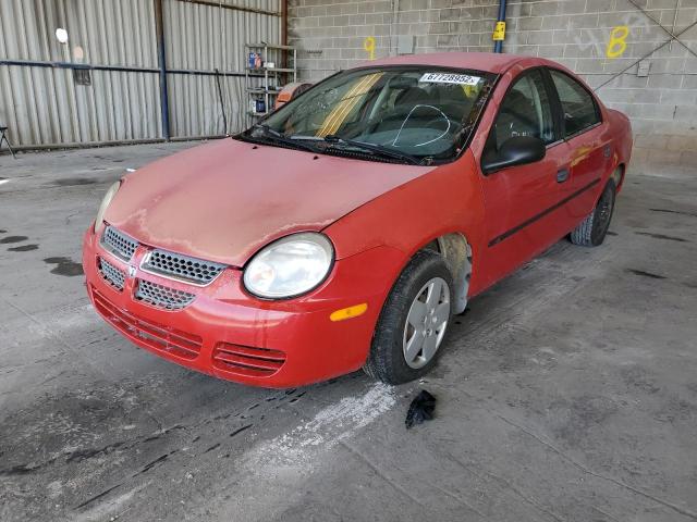 1B3ES26C65D224274 - 2005 DODGE NEON BASE RED photo 2