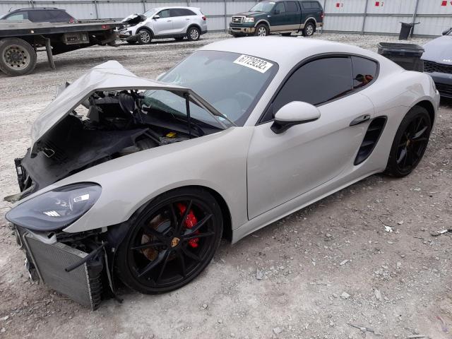 WP0AB2A83KS278736 - 2019 PORSCHE CAYMAN S SILVER photo 1