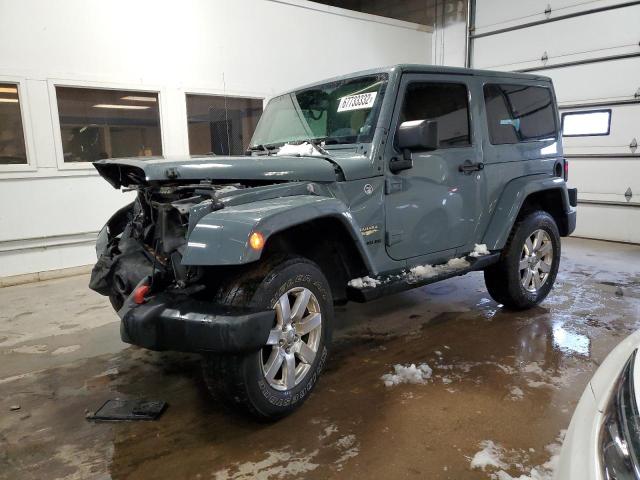 1C4AJWBG3EL321065 - 2014 JEEP WRANGLER S BLUE photo 1