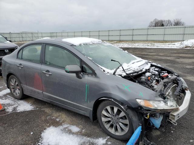 1HGFA169X9L016383 - 2009 HONDA CIVIC EXL 灰色 照片 4