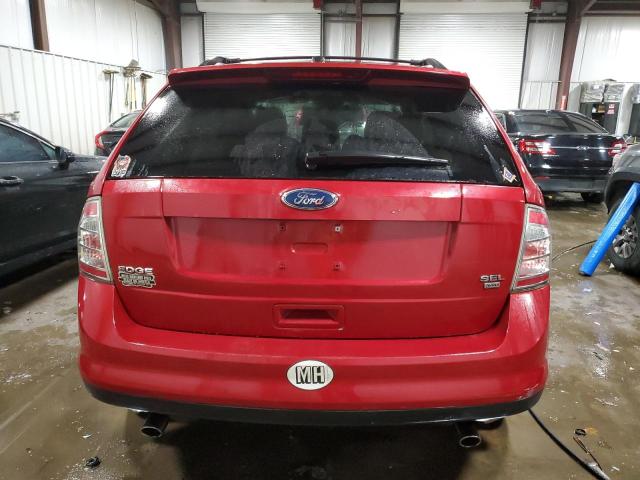 2FMDK48CX8BB03398 - 2008 FORD EDGE SEL RED photo 6