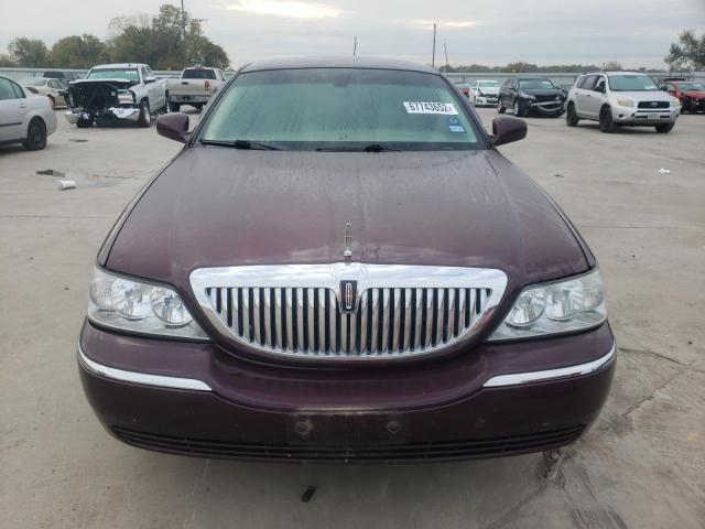 1LNHM82W07Y624704 - 2007 LINCOLN TOWN CAR S BURGUNDY photo 5