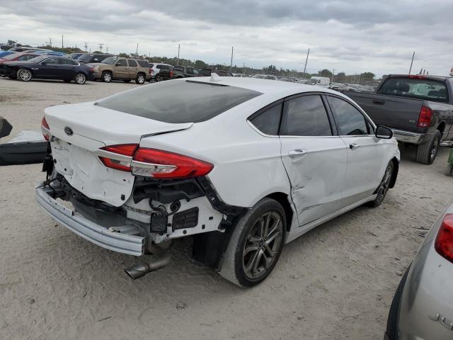 3FA6P0CD8LR191889 - 2020 FORD FUSION SEL WHITE photo 3