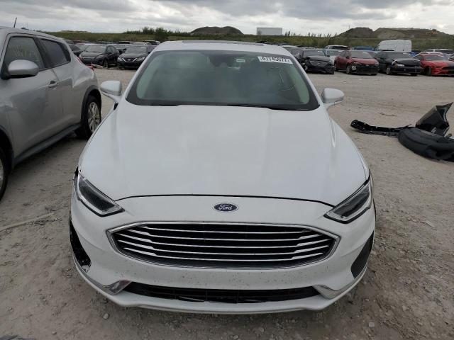 3FA6P0CD8LR191889 - 2020 FORD FUSION SEL WHITE photo 5