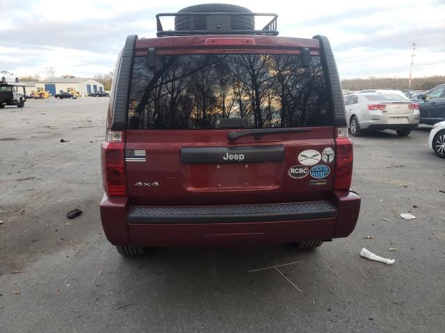 1J8HG48P37C553136 - 2007 JEEP COMMANDER 勃艮第红 照片 6