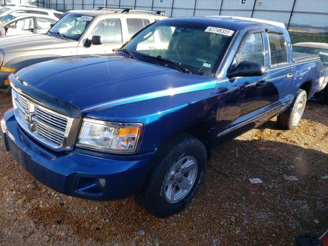 1D7HW58NX8S636882 - 2008 DODGE DAKOTA QUA BLUE photo 1