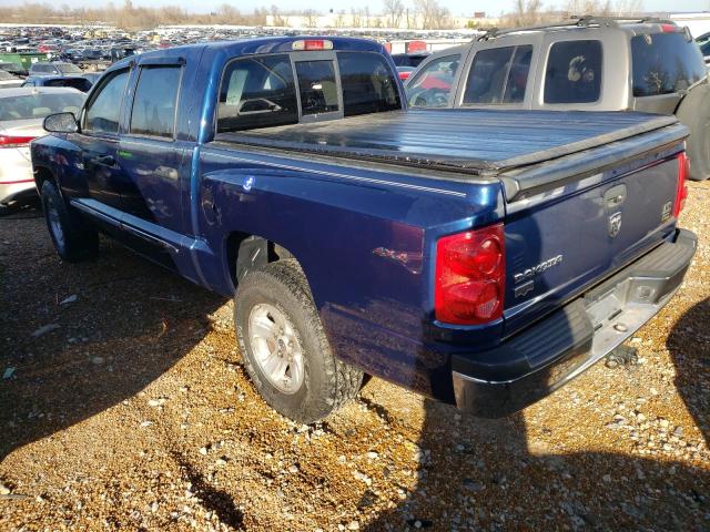 1D7HW58NX8S636882 - 2008 DODGE DAKOTA QUA BLUE photo 2