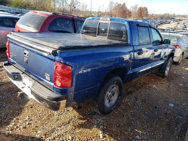 1D7HW58NX8S636882 - 2008 DODGE DAKOTA QUA BLUE photo 3