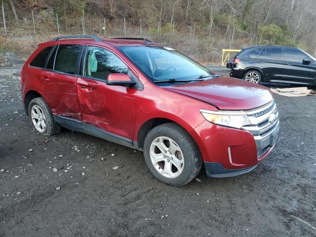 2FMDK4JC9EBA93601 - 2014 FORD EDGE SEL RED photo 4