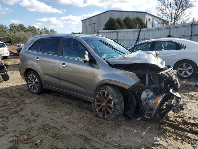 5XYKWDA72EG465942 - 2014 KIA SORENTO SX GRAY photo 4