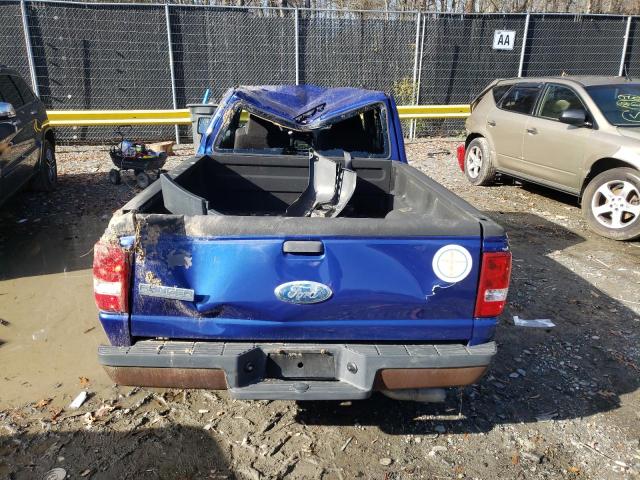1FTYR44U66PA80725 - 2006 FORD RANGER SUP BLUE photo 6