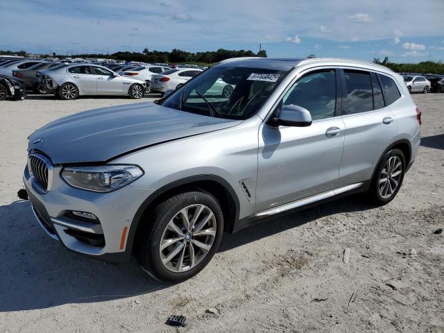 5UXTR7C53KLF30808 - 2019 BMW X3 SDRIVE3 SILVER photo 1