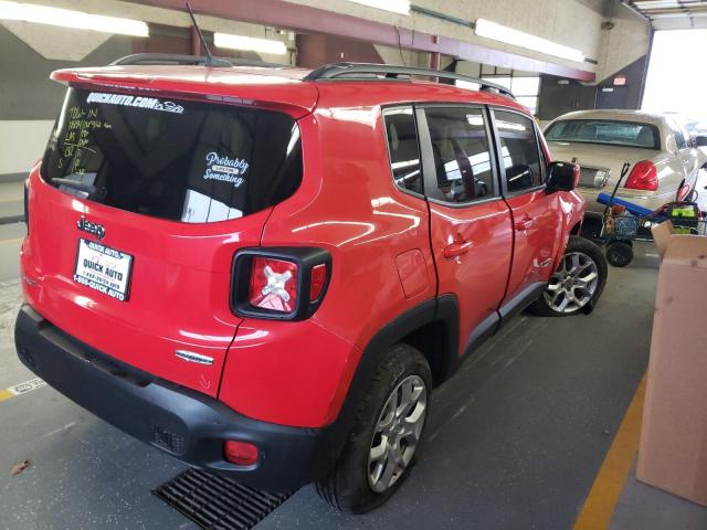 ZACCJBBT9GPD93563 - 2016 JEEP RENEGADE L RED photo 3