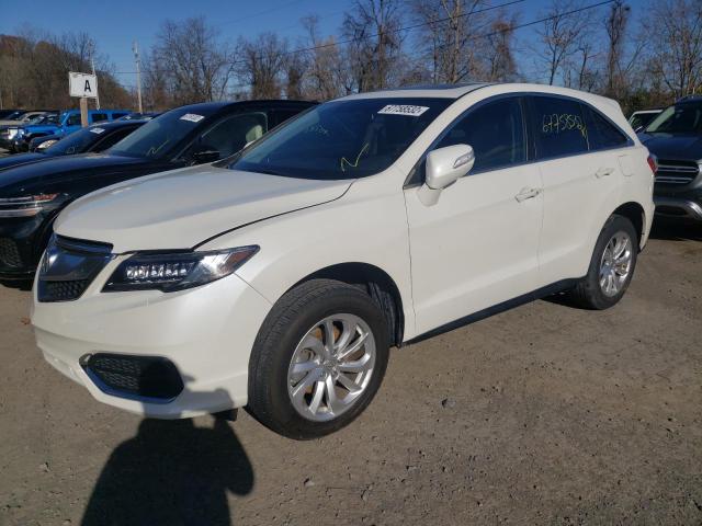 5J8TB3H34JL015593 - 2018 ACURA RDX WHITE photo 1