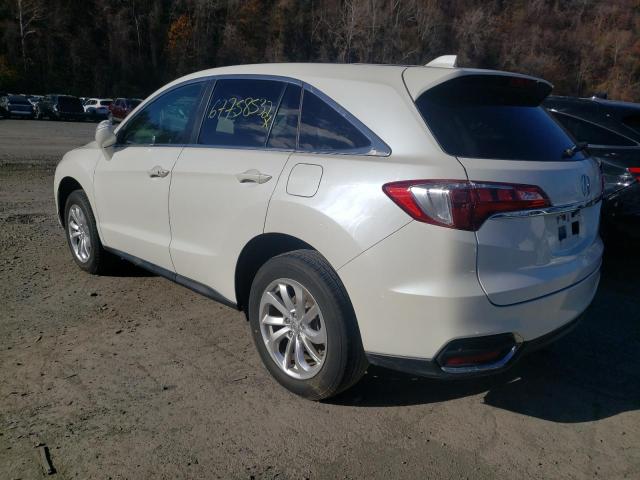 5J8TB3H34JL015593 - 2018 ACURA RDX WHITE photo 2