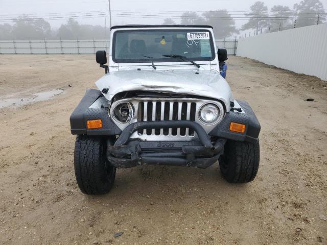 1J4FA49S03P326566 - 2003 JEEP WRANGLER / SILVER photo 5