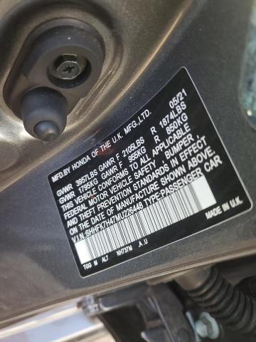 SHHFK7H47MU226448 - 2021 HONDA CIVIC SPOR GRAY photo 13